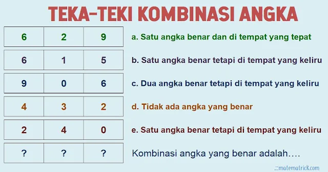 teka teki angka matematika