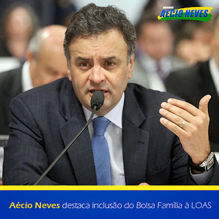 Aécio Neves destaca inclusão do Bolsa Família à LOAS