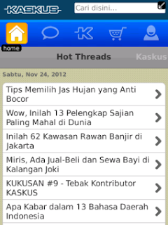 KASKUS v0.9.1 BlackBerry App