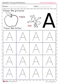 Alphabet Tracing Worksheet 1