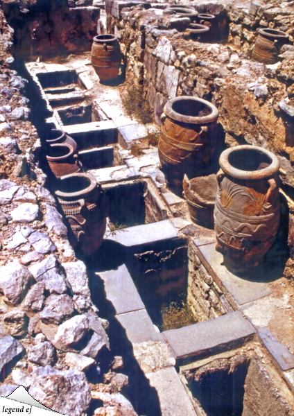 ミノア文明・クノッソス宮殿遺跡・西貯蔵庫 West Storeroom, Knossos Palace／©legend ej