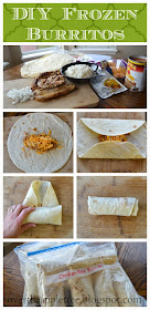 Chicken and rice burritos, make your own frozen burritos - Over The Apple Tree