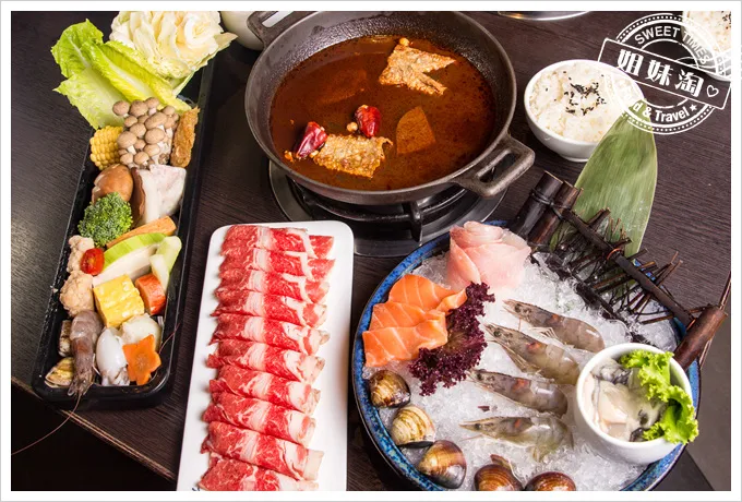 天水玥秘境鍋物店-麻辣鍋-豪華海陸雙拼/牛肉