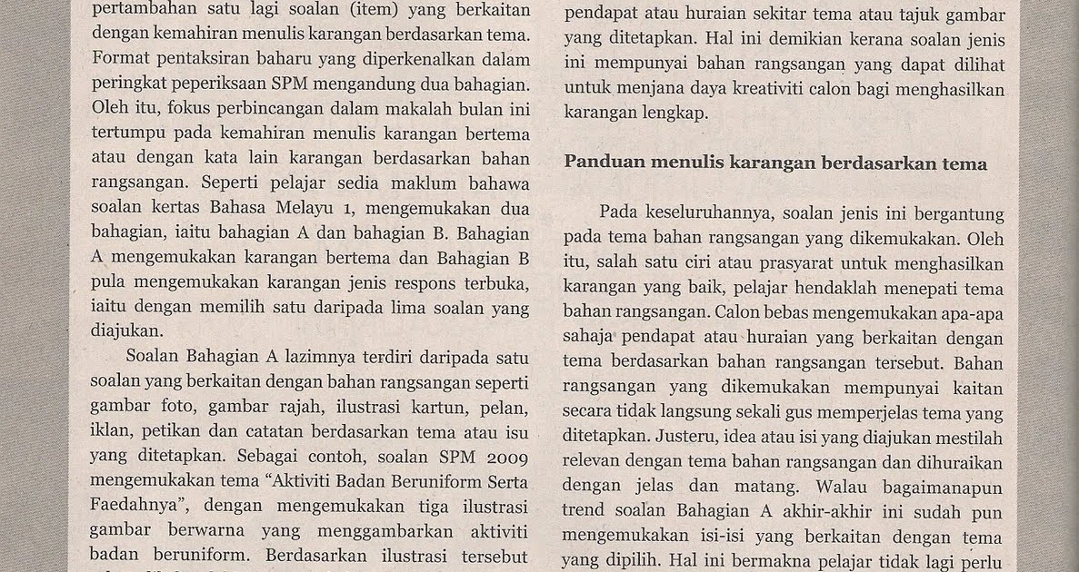 WADAH KETERAMPILAN BERBAHASA: SEGMEN BAHASA 18: MENULIS 