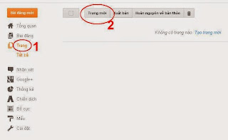 Đăng nhập tạo trang blogspot