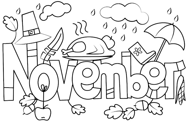 November coloring pages