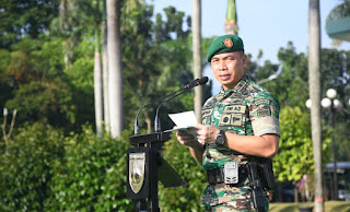 Kodam IV/Diponegoro Gelar Upacara Bendera, Prajurit dan PNS Dihimbau Bersikap Santun dan Bermanfaat Bagi Masyarakat