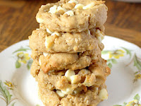 Coconut Cream Cheese White Chocolate Chip Cookies