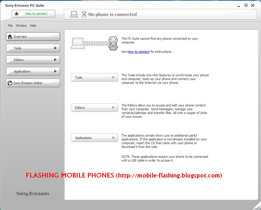 Sony Ericsson PC Suite ~ FLASHING MOBILE PHONES (http ...