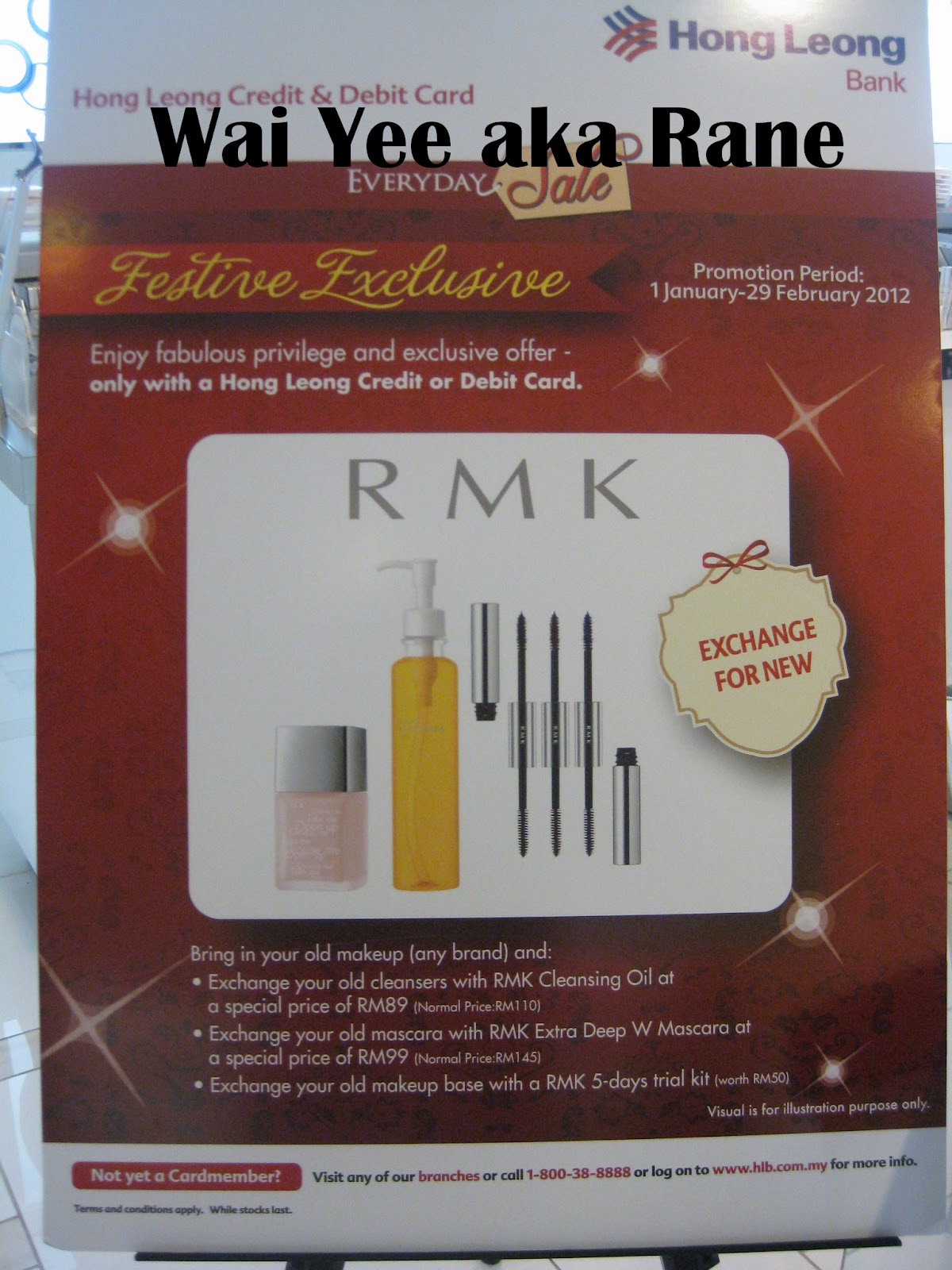 The Beauty Junkie - ranechin.com: RMK deals for Hong Leong ...