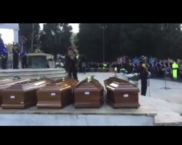  Photos: Funeral for 26 teenage Nigerian girls who drowned in the Mediterranean Sea ongoing in Salerno, Southern Italy