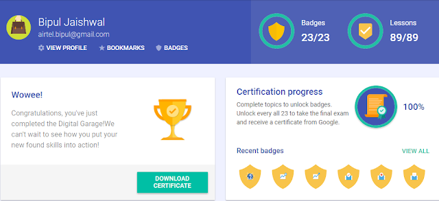 Google Digital Unlocked Certificate