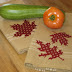CRAFTS WITH ANASTASIA-- AUTUMN LEAVES KITCHEN TOWELS