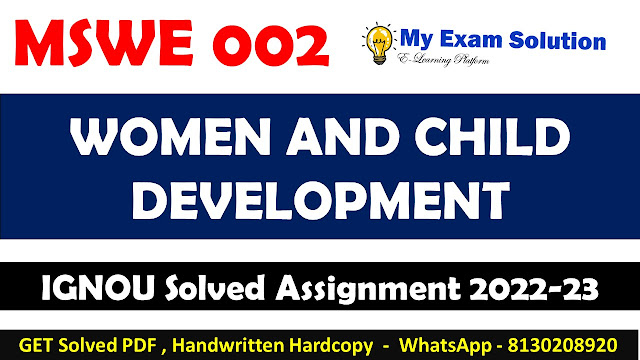 MSWE 002 Solved Assignment 2022-23