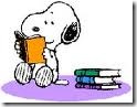 snoopy reading