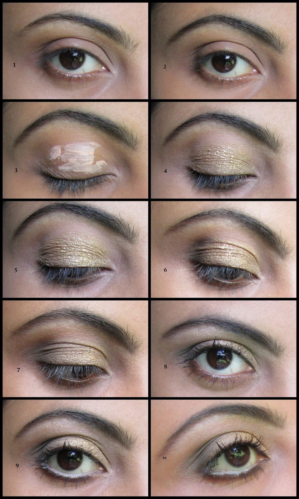 Gone Gold Simple And Easy Festive Makeup Tutorial Step By Step