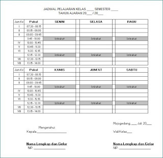 Download Contoh Administrasi Kelas Panduan Bagi Guru Dengan Tugas Tambahan Sebagai Wali Kelas