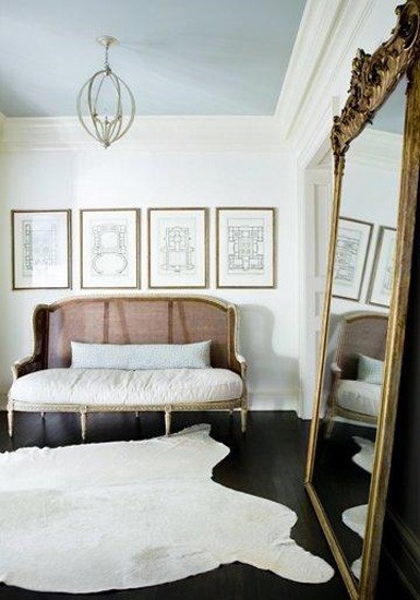 traditional room oversized mirror