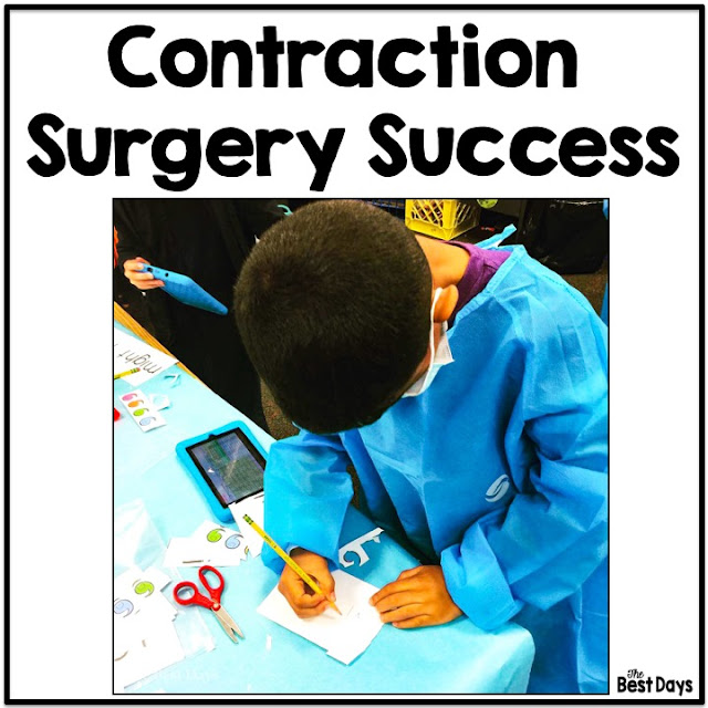Student engaged in Contraction Surgery.