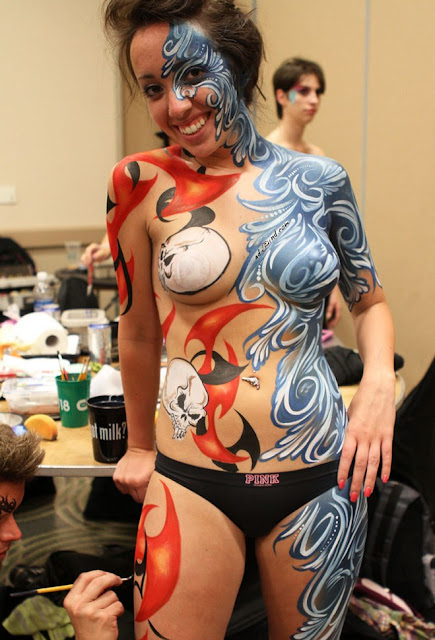 body paint graffiti