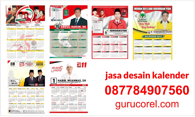 desain Kalender Partai Politik 2019