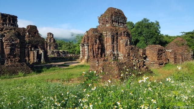 UNESCO World Heritage cultural site of the My Son. My Son was once the religious and political capital of the Champa Kingdom who ruled Central Vietnam from 4th to 15th century. 