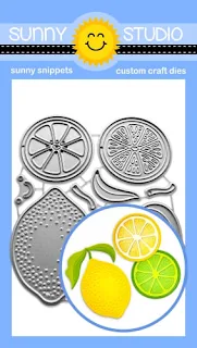 Sunny Studio Blog: Introducing Fresh Lemon Citrus Slice Metal Cutting Craft Dies