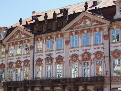 colorful buildings on the Old Town Square in Prague