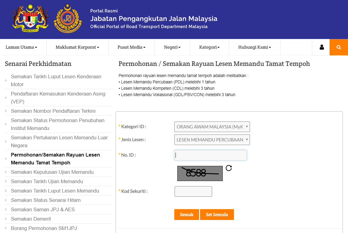 Cara-Cara Memohon Rayuan Lesen Memandu Tamat Tempoh - Yaya 