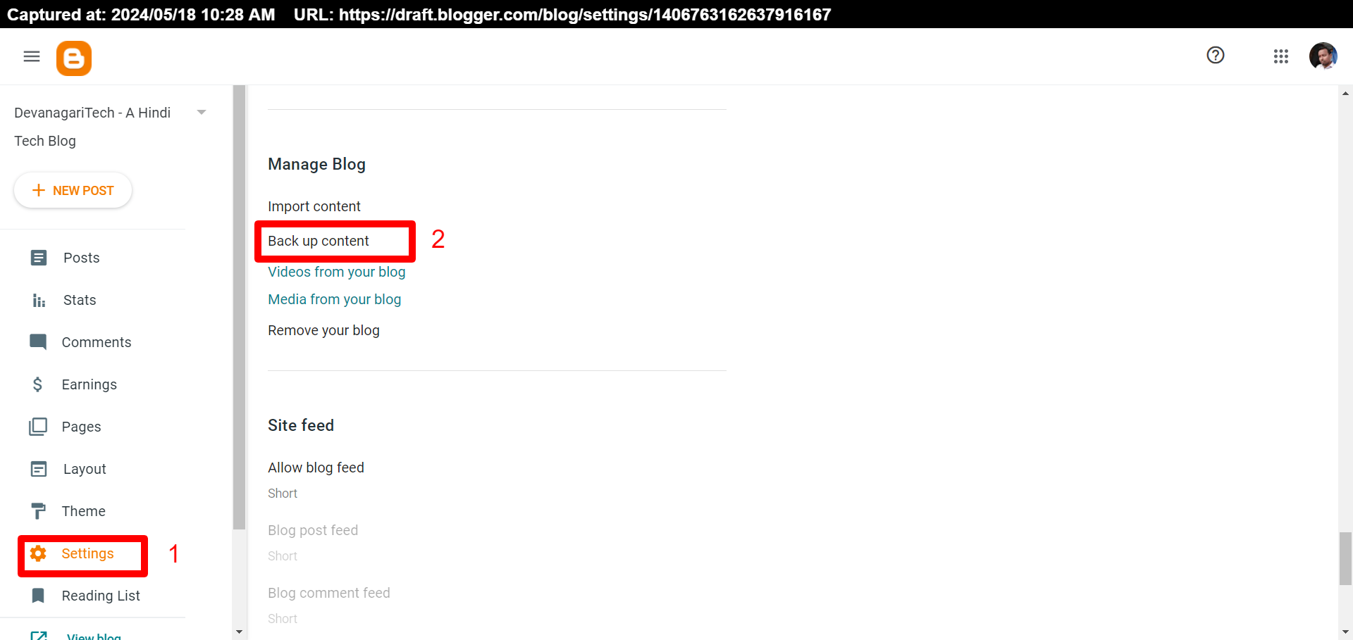 BlogSpot/Blogger Blog Ka Full Backup Download Kaise Kare