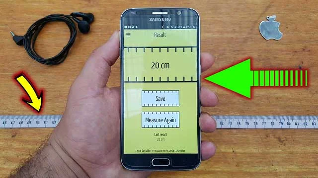 طريقة قياس أي مسافة دون إستعمال شريط القياس فقط من خلال الهاتف ?!