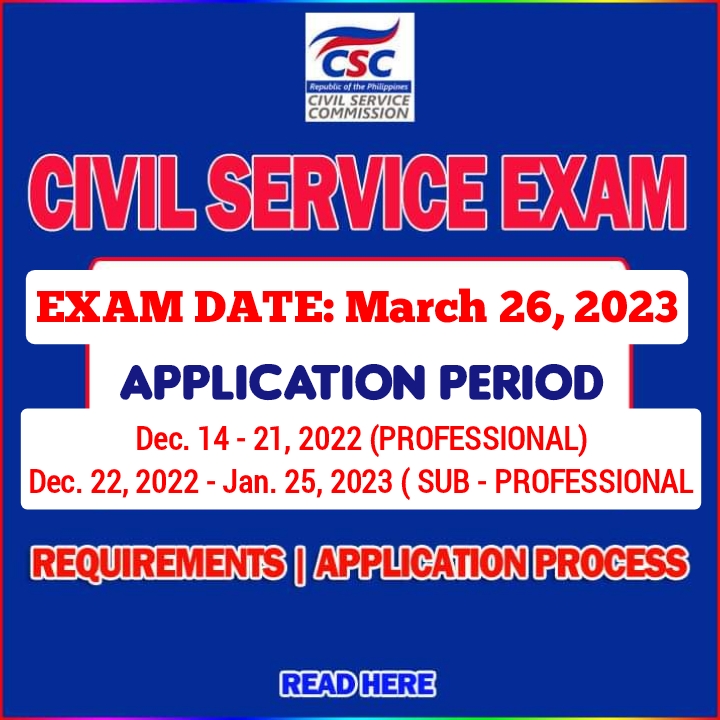 Civil Service Exam CSE Schedule, Application, and Requirements for