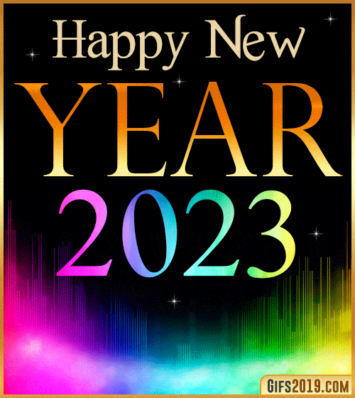 happy new year 2023 gif animated