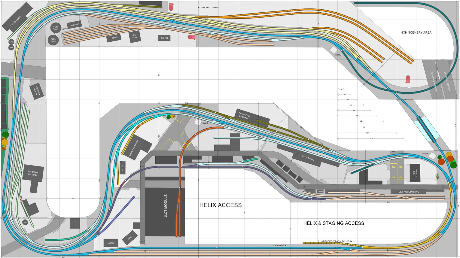 JL&amp;T Railroad: JL&amp;T Railroad - Track Plan