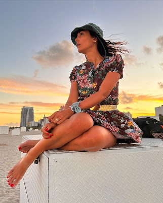 Foto Caterina Balivo in spiaggia a Miami 4 gennaio 2023