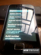 Samsung Galaxy Ace Android 2.3 Gingerbread Firmware Leaks