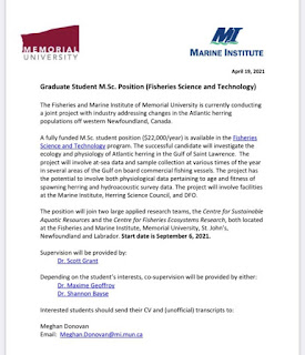 Study-In-Canda: 2021 Marine Institute of Memorial University of Newfoundland Scholarship For Graduate Studies