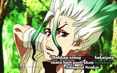 kata yang memiliki arti dan makna didalamnya dan kadang dengan kata 32 Kata-kata Mutiara Dalam Anime Dr. Stone