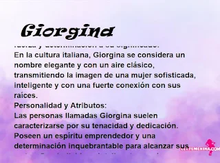 significado del nombre Giorgina