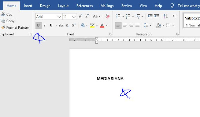 Cara Membuat Tulisan Blod di Ms Word