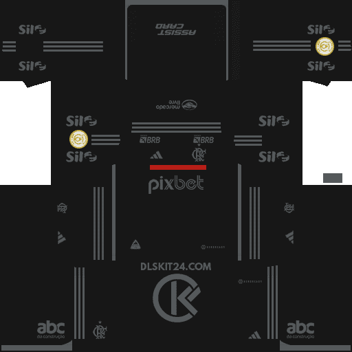 Flamengo DLS Kits 2024-2025 Released Adidas - DLS 2019 Kits All Kits Released (Third)