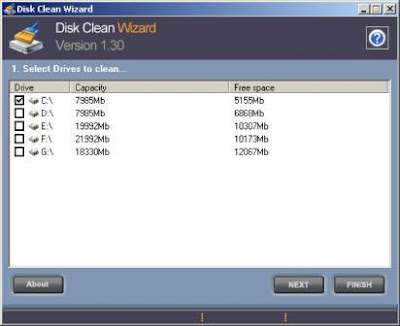 Clean Slow Computer on Optimizer Oct 23 2007 Abyssmedia Disk Clean Wizard 1 30