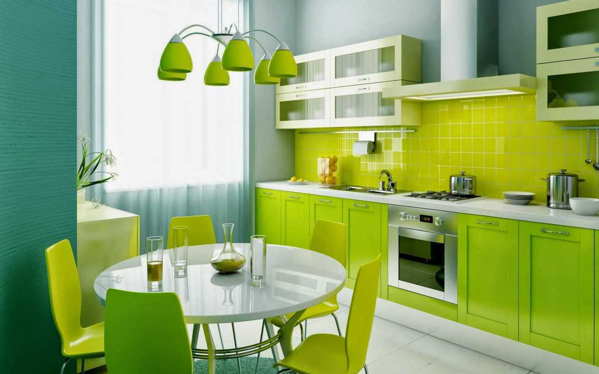 Desain Dapur Serba Hijau Model Interior Rumah