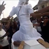 Agbako: Woman Shows twerking skills as She Twerks on top of a casket During Funeral Procession (Photos)
