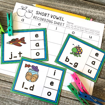 short vowel activity thehappyteacher