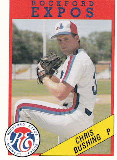 Chris Bushing 1990 Rockford Expos card