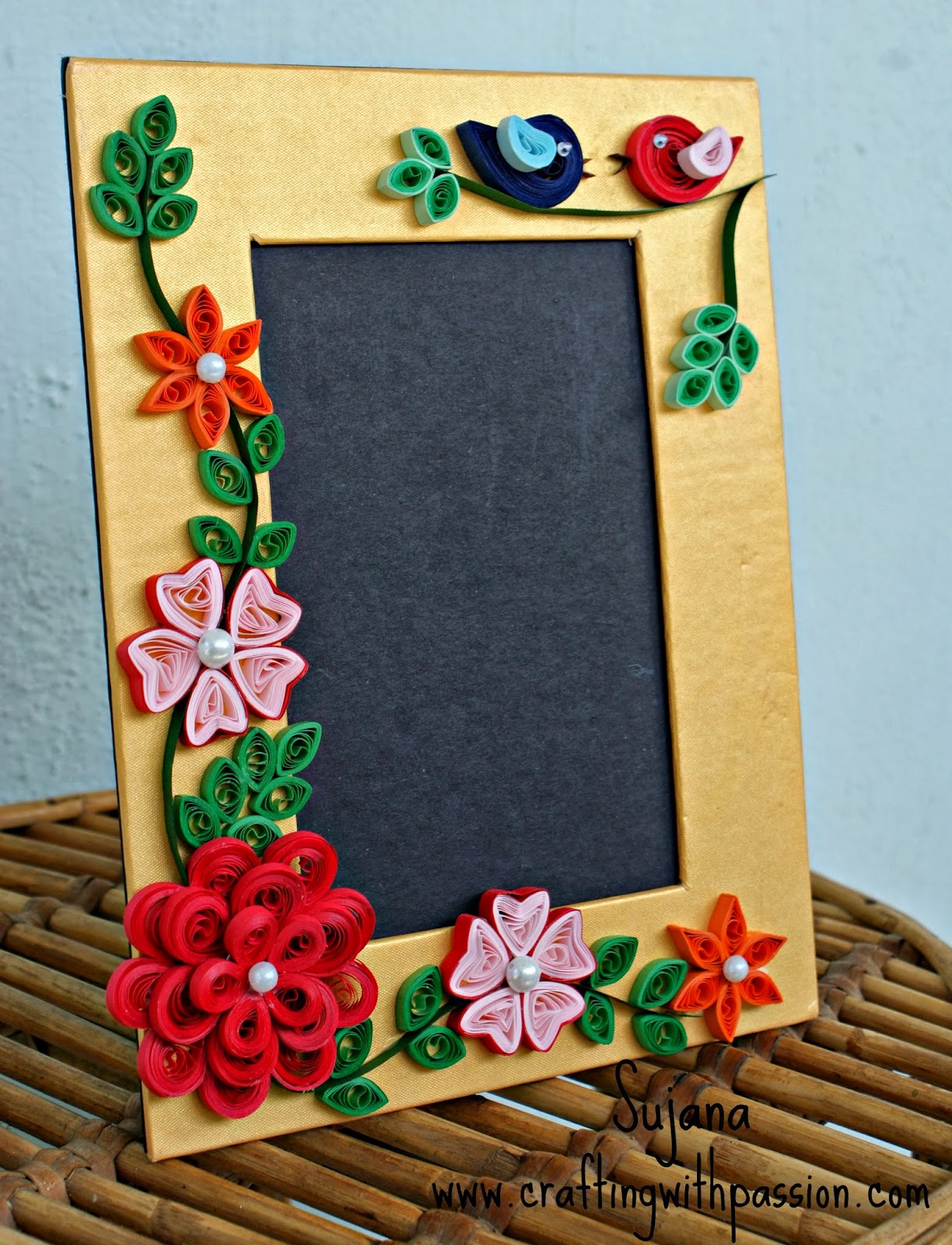 quilling cone My With frame Quilled Passion: Crafting first photo