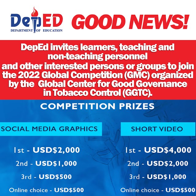 Join the 2022 Global Competition (GMC) organized by the Global Center for Good Governance in Tobacco Control (GGTC)