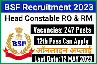 BSF RO RM Recruitment 2023