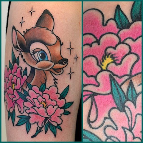 20 Lovely Bambi Tattoos For The Doe-Eyed Disney Darling